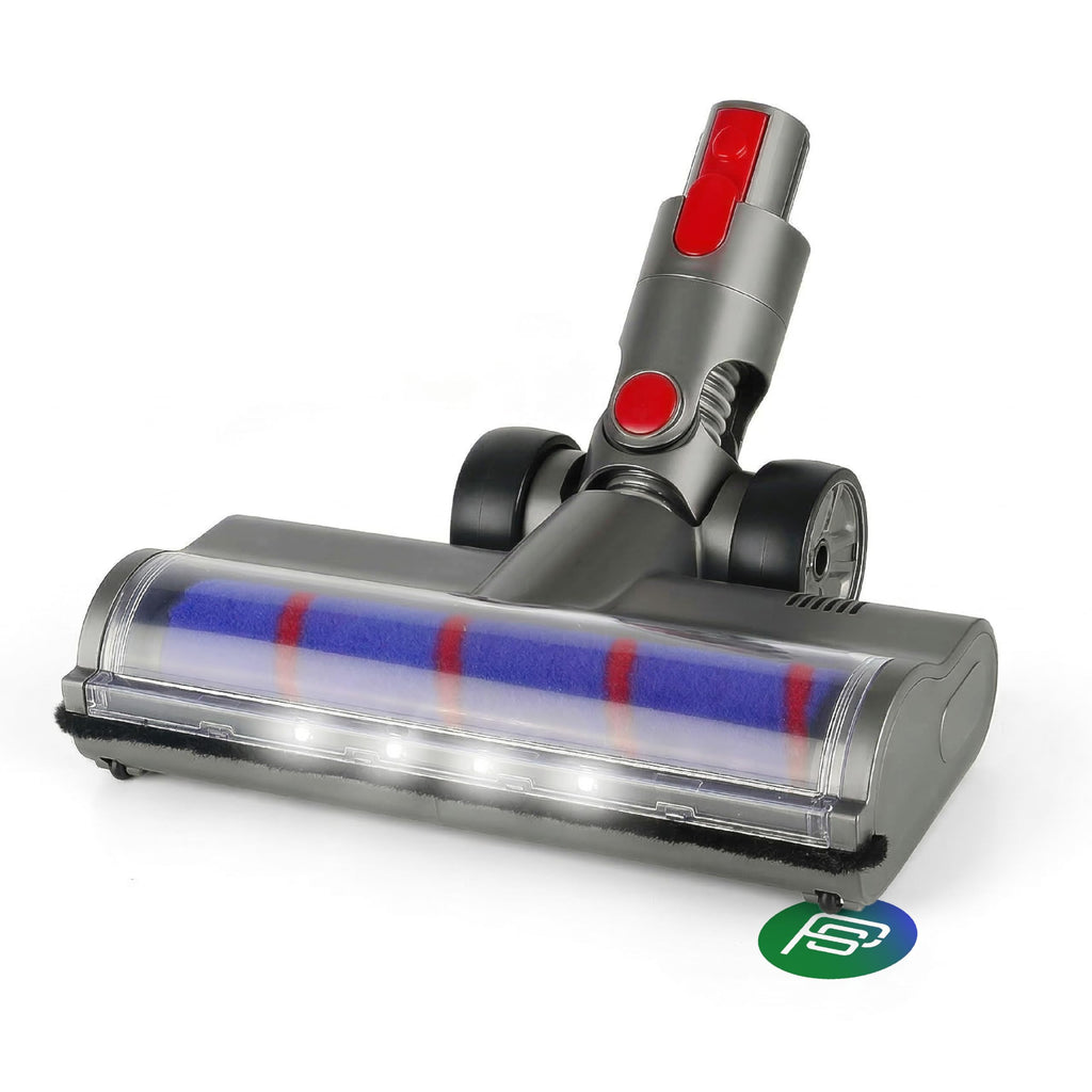 Spazzola compatibile per elettrodomestici | Spazzola Compatibile per Dyson Aspirapolvere V7, V8, V9, V10, V11 e V15 - Luci LED Integrate, Rotazione Fluida di 180 gradi - Rullo Morbido per una Pulizia Efficace Senza Graffi