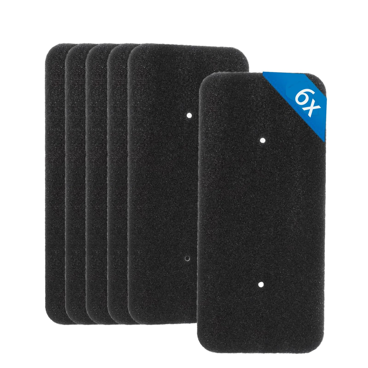 Filtro compatibile per elettrodomestici | 6 Pezzi Filtro Asciugatrice per Hoover Candy 40006731,Filtro per Scambiatore 275 x 125 x 10 mm.Filtro in Spugna per Asciugatrice a Condensazione e a Pompa di Calore