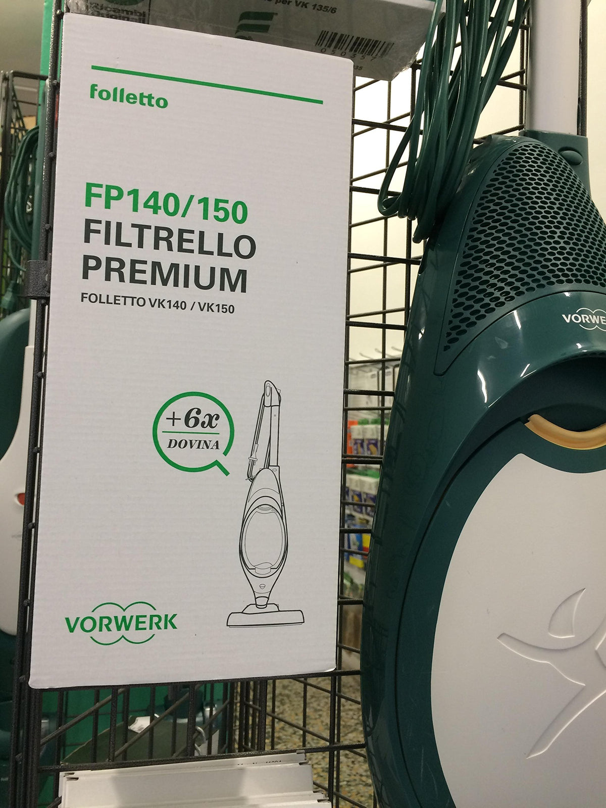 Sacchetti compatibili per elettrodomestici | FP140 SACCHI ORIGINALI + PROFUMATORI FOLLETTO PER VK140